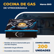Cocina de gas de vitroceramica marca EKO (mínimo 200 unidades) - Img 57349909