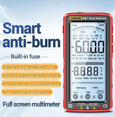 💫 Multímetro digital inteligente aneng 681 excelente calidad, presicion.  60 USD - Img 83767096