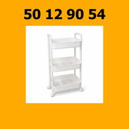 CARRITO ORGANIZADOR BLANCO CON RUEDAS 3 NIVELES VPT-0096 - Img 55862783