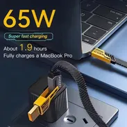 4 en 1/Cable de 65w adaptador incorporado iOS y Android - Img 50538016