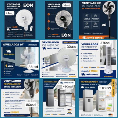 ⭐️ELECTRODOMÉSTICOS: Ollas, arrocera, refri, nevera, fogones, filtro, lavadora, batidoras, frezzer, freidora, ventilador - 5/9