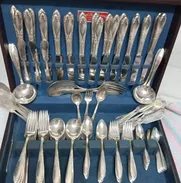 Juego de Cubiertos King Edward 1936-1951 National Silver Company Vintage - Img 50138837