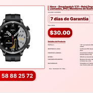 Hoco - Smartwatch Y31 – Reloj Deportivo con Llamadas, IP67, Monitoreo de Sueño - Img 57026906