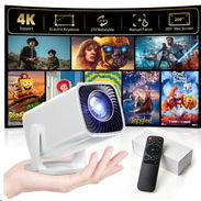 Mini proyector, proyector portátil compatible con 4K, proyector para exteriores Full HD 1080P - Img 56777468
