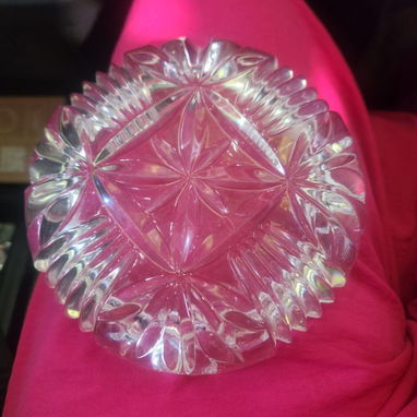 Cenicero de cristal cortado de aproximadamente 20cm de diámetro interesados al 53728338 - 3/3