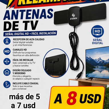 ACEPTO CUP ⭕❌❌⭕__ ANTENA PARA PLASMAS Y TV,,ORIGINAL NO ES ARTESANAL__ ⭕❌❌⭕ __5-921-5773 📺 En mi casa había canales - Img 122501583