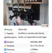 * Máquina de Helado/ Industrial 2950 USD 🌟 - Img 50773337