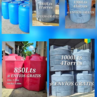 Tanques plásticos para agua 💯💧 originales tenemos mensajería gratis solo para la Habana - 4/10