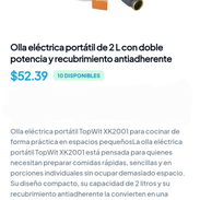 Olla eléctrica portátil de 2L con doble potencia y recubrimiento antiadherente. - Img 56787808