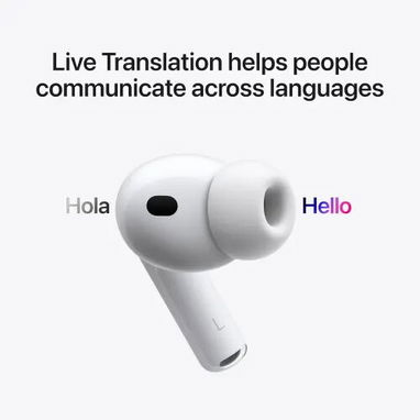 Audífonos Apple AirPods Pro 3 Inalámbricos con Cancelación de Ruido, Audio Espacial, USB-C y Sensor Cardíaco ($250) - 5/6