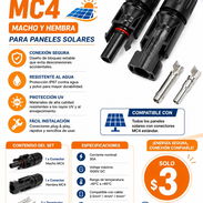 ​⚡ ¡CONECTORES MC4 PARA PANELES SOLARES! ☀️🔋 (Macho + Hembra) - Img 56428319