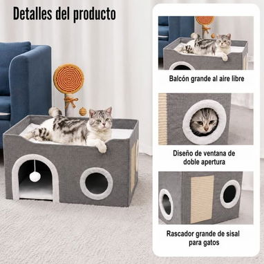 Casa para Gatos con Rascador / Dos modelos - 6/9