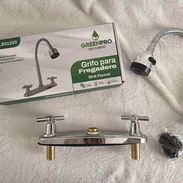 Grifo para Fregadero GREENPRO Cromado Flexible | Doble Manija - Img 57181095