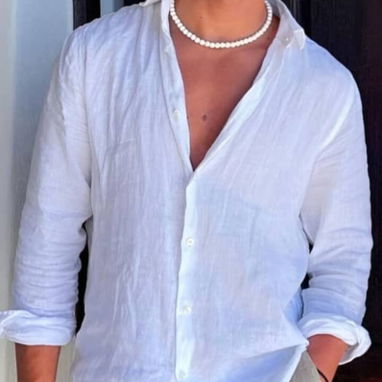 Camisas,pantalones, de la ropa de lino y sandalias prácticas 58547627 - Img 102012269
