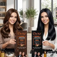 Shampoo tinte DEXE de Argan color negro y castaño - Img 58123647