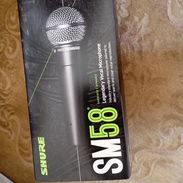 Micrófono  Shure SM58 nuevo en su caja  50USD 56590272 - Img 55834926