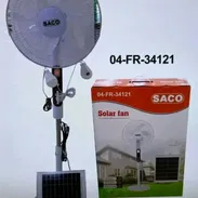 Ventilador Recargable SACO con Panel Solar 🌬️ Ventilador Recargable SACO  😎 Panel Solar  💡 Dos bombillas  🔋 Batería - Img 55752255