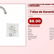 LLAVE CUELLO DE GANSO TIRO RÁPIDO PARA FREGADERO . - Img 56933302