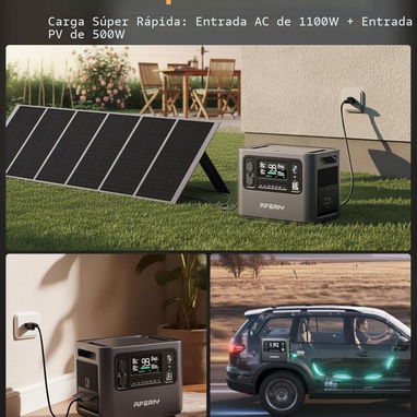 ☎️53544655 🛵 Entrega Gratis ⭐ 🔋 Estación de Energía Portátil AFERIY P210 – 2400W / 2048Wh⭐ - Img 120490882