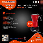 💲30💲CAFETERA ELÉCTRICA ROYAL 6 TAZAS. MENSAJERÍA CON FACTURA Y GARANTÍA DE 1 MES. TLF 54833699 - Img 49320083