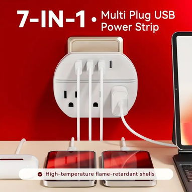 📦 Regleta de Pared con USB y Tomas AC – NUEVA - Img 104842434