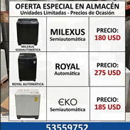 OFERTA LAVADORAS EN ALMACÉN. MILEXUS, EKO, ROYAL. BUENOS PRECIOS - Img 57757130