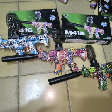 Ametralladora M416 y Mp7 super lindas de bolita hidrogel dispara duroo - 7/10