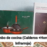 Combo de cocina(Juego de calderos + Hornilla Infrarroja) - Img 56652673