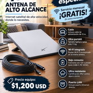 Antena wifi de alto alcance, servicio mensual gratis, internet de alta velocidad starlin mini - Img 57533683