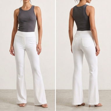 Pantalón Wide-Leg Estilo Minimalista – Elegancia y Confort Talla M/L 25 - Img 123369254