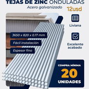 Tejas de Zinc Onduladas - Img 57475063