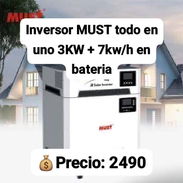 INVERSOR MUST Todo en Uno 3kW + 7 kW/h en Batería - Img 57852684