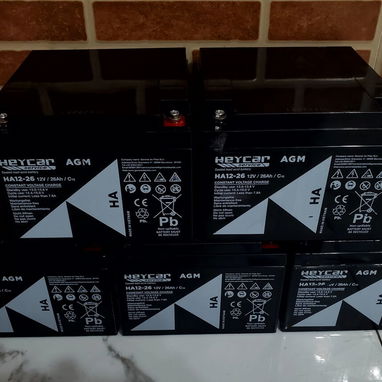 Gel🔋12x26ah BATERÍAS🔋 AGM HEYCAR SERVICE 12V 26Ah 🔋 💥 Disponibles 5 baterías AGM - 2/3