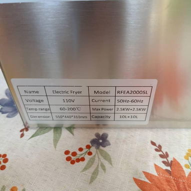 Freidoras Eléctricas de 10L Profesionales de Acero inoxidable - Img 124617621