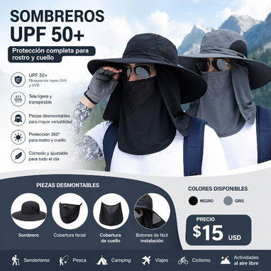 Máscaras. Mangas. Sombreros. Gafas. Guantes. Protección total para frío y sol. - Img 123469664