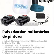 Pulverizador inalámbrico de pintura. Incluye 2 baterías - Img 54353558