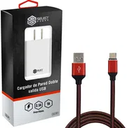 CARGADOR DE CELULAR CON 2 PUERTOS USB CON UN CABLE - Img 35783605