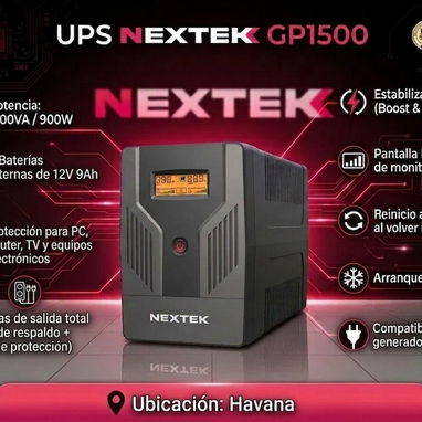 BACKUP NEXTEK 1500VA — 💲250 USD MENSAJERIA INCLUIDA - Img 121412630