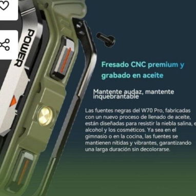 55 USD O AL CAMBIO SMARTWATCH ACERO INOXIDABLE..VALVULA PARA DESCOMPRESIONAR DESPUES DE HABER ESTADO SUMERGIDO ...PANTAL - Img 122672608