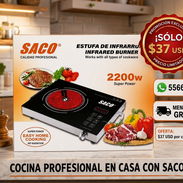 Cocina de Infrarrojo SACO 2200W Eléctrica Hornilla Cuba - Img 55582777