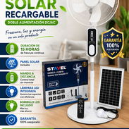 Ventilador Solar Stavel 16 Pulgadas Recargable Bateria LiFePO4 Duracion de 15 horas - Img 55582896