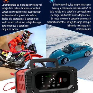 Cargador de bateria 12v 20A 24v 10A - 3/8