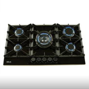 Cocinas DRIJA con cristal templado negras con magneto 5 quemadores Cod:Alofoke - Img 56787039