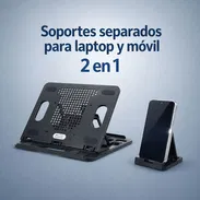 Soportes separados para laptop y móvil / 2 en 1 / 20 - Img 54405585