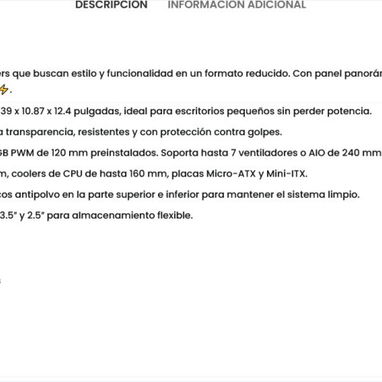 (X) RUIX OV502 M-ATX – Carcasa Mini Torre con 3 Ventiladores Prism ARGB, Vidrio Templado 180°, USB 3.0, Compacta para Ga - Img 126473639