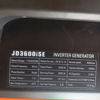 Planta eléctrica 3600 watts - 2/3