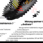 Mouse gamer inalámbrico 7 botones. Nuevo - Img 50095704
