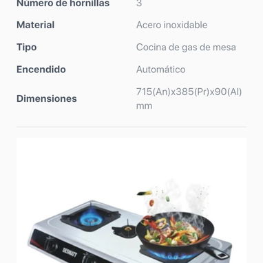 Cocina de 3 hornillas. Volvieron 30 USD - Img 126103005