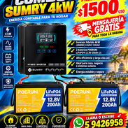🚨Inversor Sumry + 2 Batería 12 volt 200 amperes 🚨 - Img 57726320
