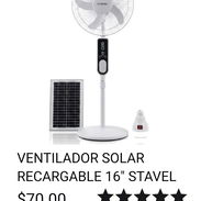 ventilador solar recargable Stavel 16 pulgadas. voy pa ti ✅️ - Img 55991658